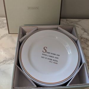 Restoration hardware dessert dishes (set of 4)